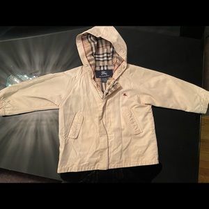 ** SOLD!!** Tan Burberry rain coat 18m
